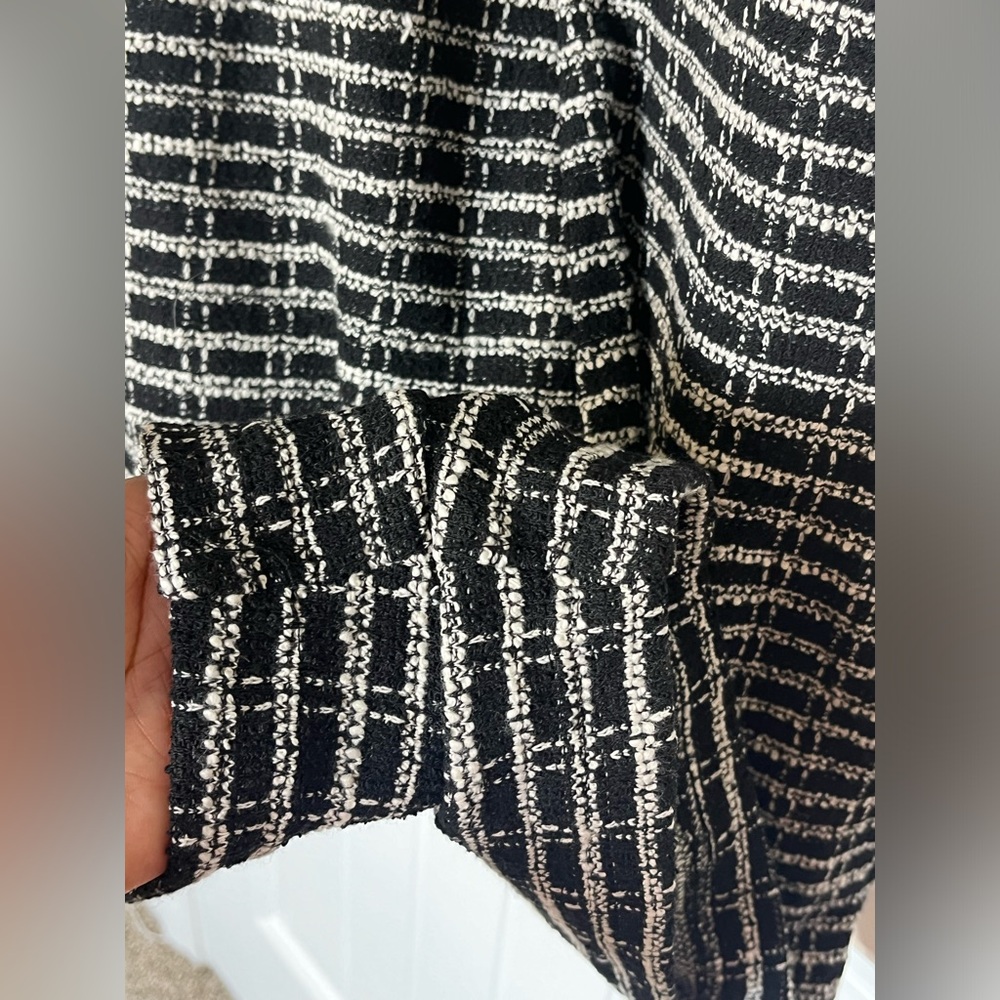 NWT Mango short tweed romper with front pockets Size S CB131 - Picture 8 of 14